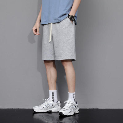 Loose Casual Cotton Shorts (#Grey) 1pc - LMCHING Group Limited
