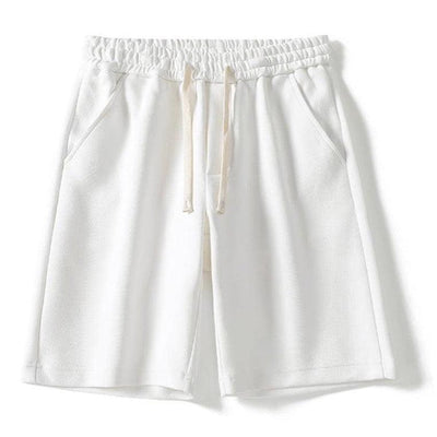 寬鬆休閒 男裝棉短褲 (#白色) 1件