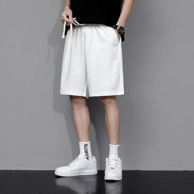 Loose Casual Cotton Shorts (#White) 1pc - LMCHING Group Limited