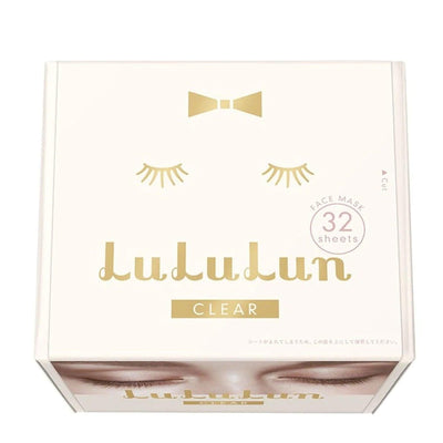 LuLuLun फेशियल शीट मास्क (सफ़ेद - व्हाइटनिंग) 32 टुकड़े /520 मिलीलीटर