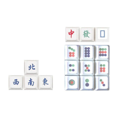 Teclas de Teclado em Ponto de Mahjong 16 peças