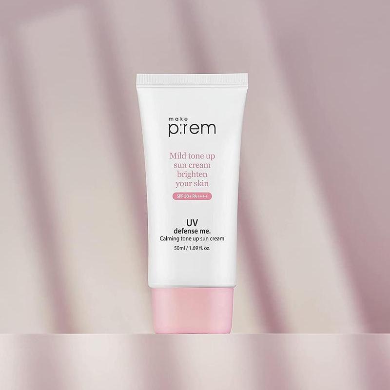 make p:rem UV Defense Me. Calming Tone Up Sun Cream SPF50+ PA++++ 50ml - LMCHING Group Limited