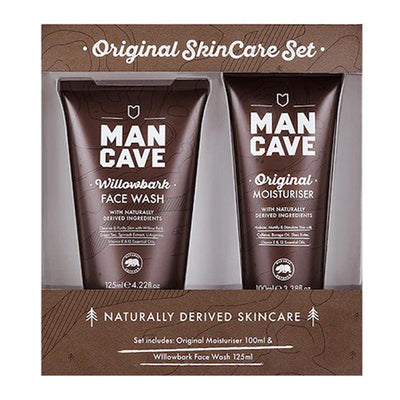 MANCAVE 英國 天然柳樹皮 男士專用 護膚用品 (面霜 100ml + ﻿洗面啫喱 125ml)