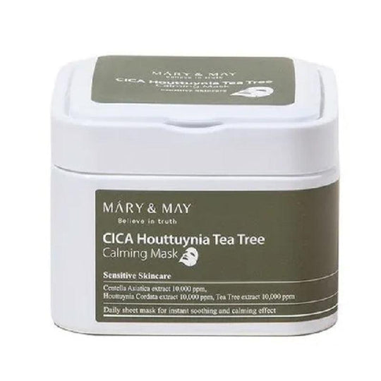 MARY & MAY Cica Houttuynia Tea Tree Calming Mask 30pcs /400g - LMCHING Group Limited