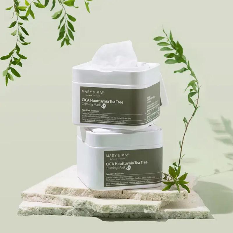 MARY & MAY Cica Houttuynia Tea Tree Calming Mask 30pcs /400g - LMCHING Group Limited