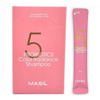 Masil 5 Kit de Viagem de Shampoo Cor Radiante de Probióticos 8ml x 20