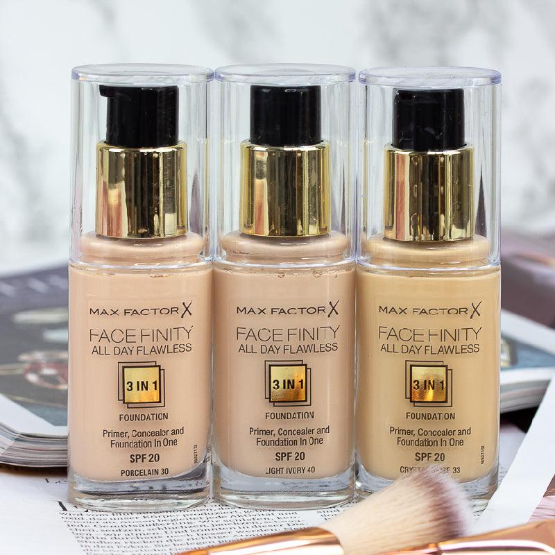 MAX FACTOR Facefinity All Day Flawless 3 In 1 Foundation SPF 20 (4 Colors) 30ml - LMCHING Group Limited