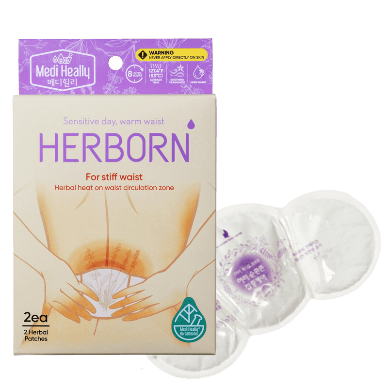 EXPIRED (01/07/2025) Medi Heally Waist Warm Circulation Relaxing Patch 2pcs/box
