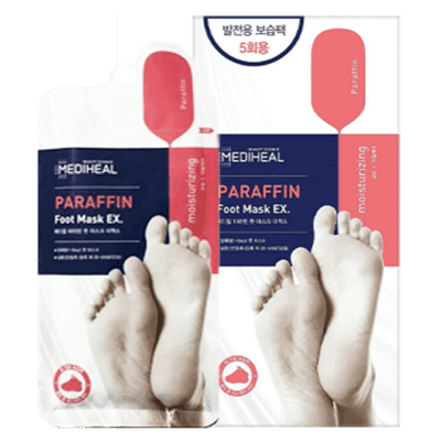 MEDIHEAL Mascarilla para los pies con parafina 5 pares