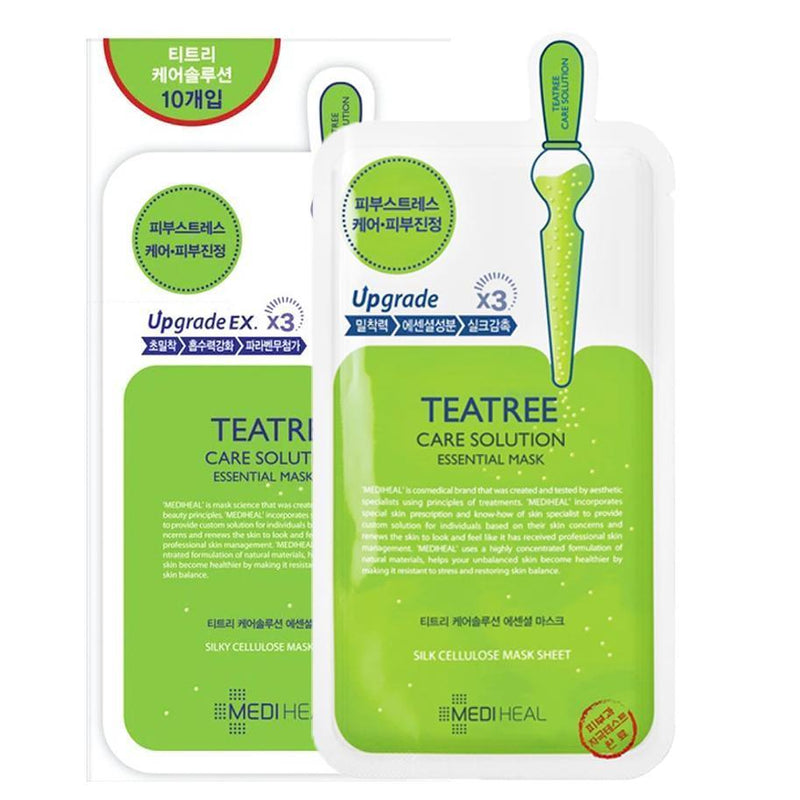 MEDIHEAL Teatree Healing Solution Essential Mask (Pore Care) 24ml x 10 - LMCHING Group Limited