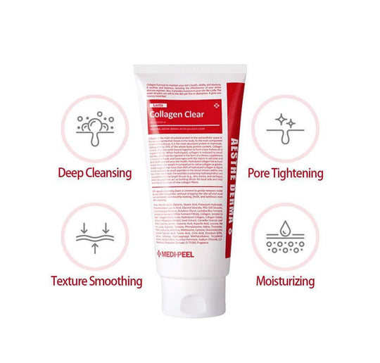 MEDIPEEL Aesthe Derma Lacto Collagen Clear Cleansing Foam 300ml - LMCHING Group Limited