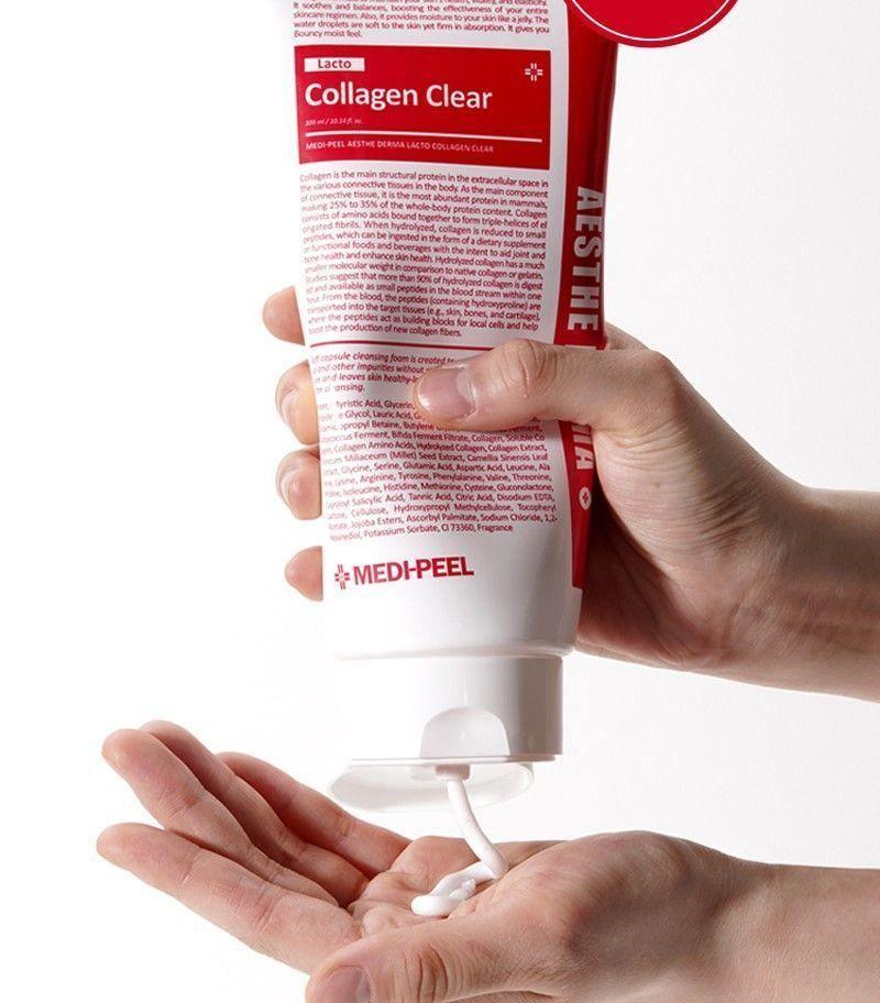 MEDIPEEL Aesthe Derma Lacto Collagen Clear Cleansing Foam 300ml - LMCHING Group Limited