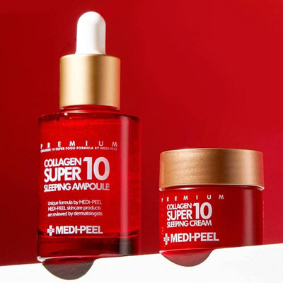 MEDIPEEL Collagen Super 10 Sleeping Care Set (Ampoule 30ml + Cream 10g) - LMCHING Group Limited