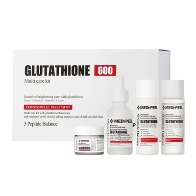 MEDIPEEL Bộ Sản Phẩm Chăm Sóc Đa Năng Glutathione 600 (4 Món)