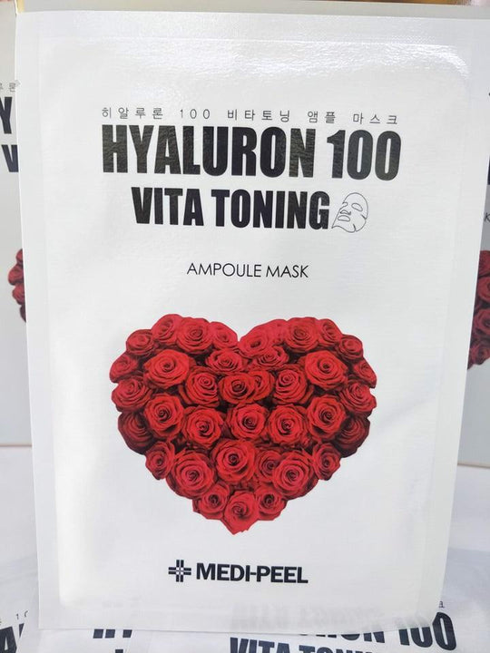 MEDIPEEL Hyaluron 100 Vita Toning Ampoule Mask (Brightening) 30ml x 10 - LMCHING Group Limited