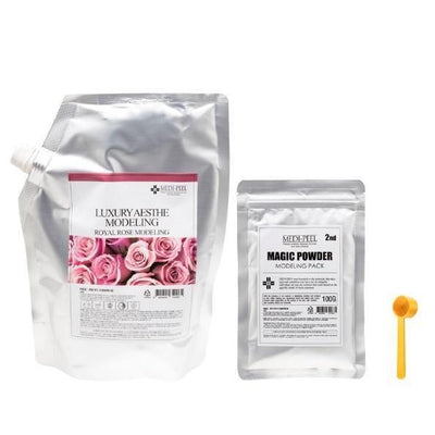 MEDIPEEL Luxury Asethe Royal Rose Modeling Mask Pack 1000g + Magic Powder 100g (2 items) - LMCHING Group Limited