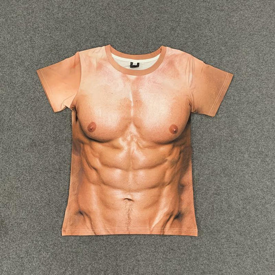 Men 3D Muscle T-Shirt 1pc - LMCHING Group Limited