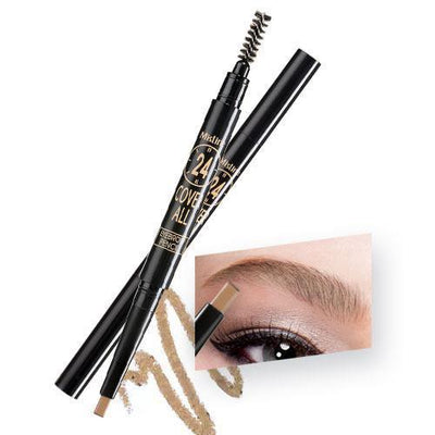 Mistine 2 in 1 Waterproof 24 Cover All Eyebrow Pencil 1pc - LMCHING Group Limited