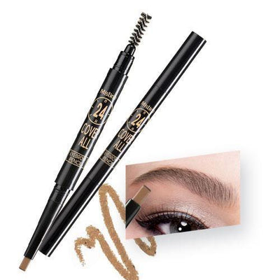 Mistine 2 in 1 Waterproof 24 Cover All Eyebrow Pencil 1pc - LMCHING Group Limited