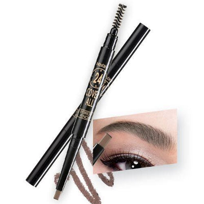 Mistine 2 in 1 Waterproof 24 Cover All Eyebrow Pencil 1pc - LMCHING Group Limited