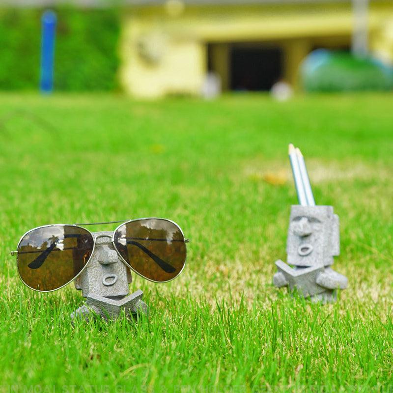 Suporte de óculos Moai