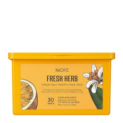 NACIFIC Mặt Nạ Fresh Herb Origin Daily Rebirth Mask Pack 30 Miếng/330g