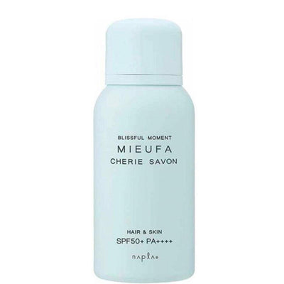 Napla Spray Parfum Bunga Kulit & Rambut Mieufa UV Cut (Cherie Savon) SPF50+ PA++++ 80g