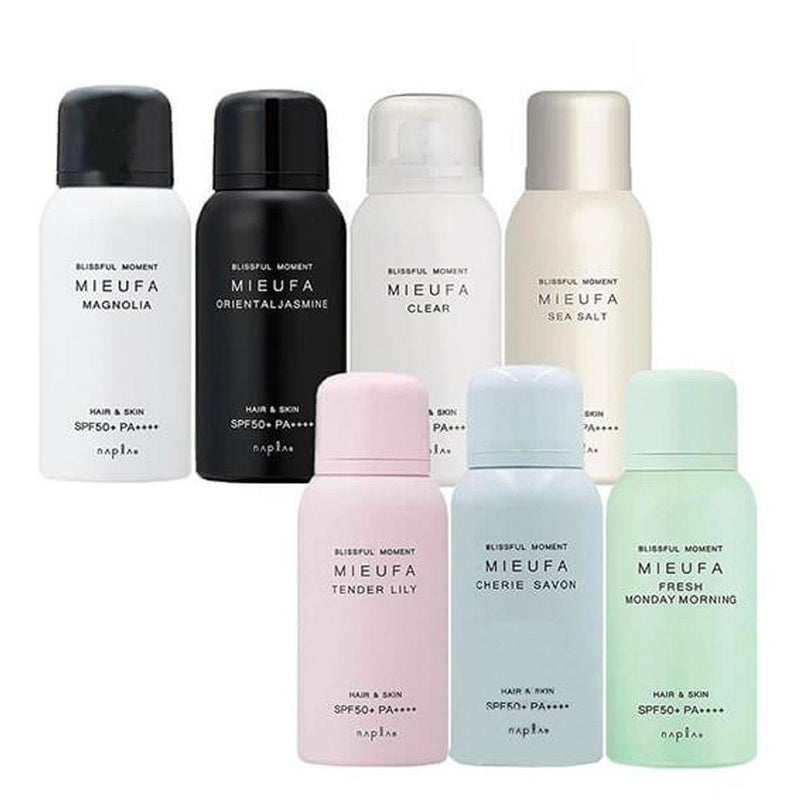 napla Mieufa UV Cut Floral Hair & Skin Perfume Spray (Cherie Savon) SPF50+ PA++++ 80g - LMCHING Group Limited
