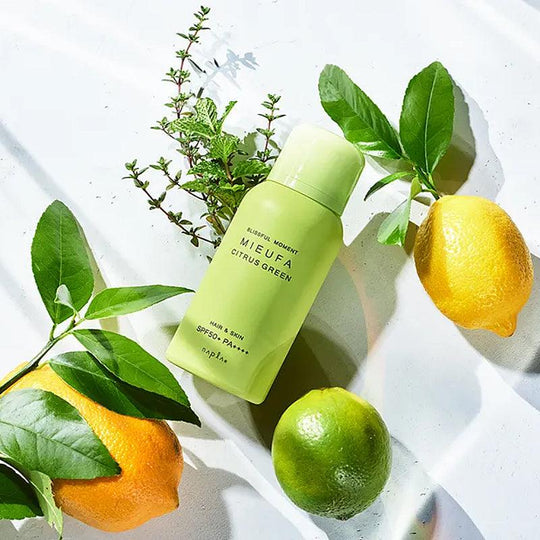 napla Mieufa UV Cut Floral Hair & Skin Perfume Spray (Citrus Green) SPF50+ PA++++ 80g - LMCHING Group Limited
