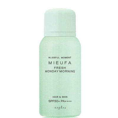 Napla Spray Parfum Bunga Kulit & Rambut Mieufa UV Cut (Fresh Monday Morning) SPF50+ PA++++ 80g