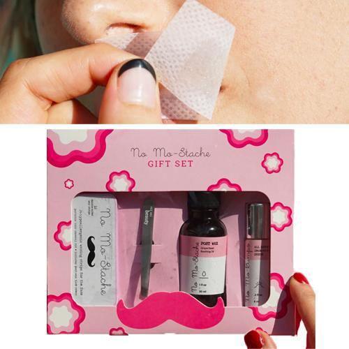 No Mo-Stache USA Upper Lip Soothing Facial Hair Wax Removal Strips Gift Set (5 items) - LMCHING Group Limited