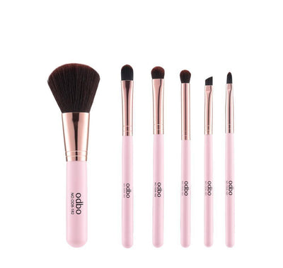 odbo Perfect Brush Beauty Tool 6pcs Set + Special Pink Case - LMCHING Group Limited