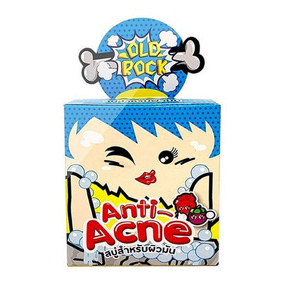 Old Rock Anti-Acne Bar Seife (für fettige Haut) 40g