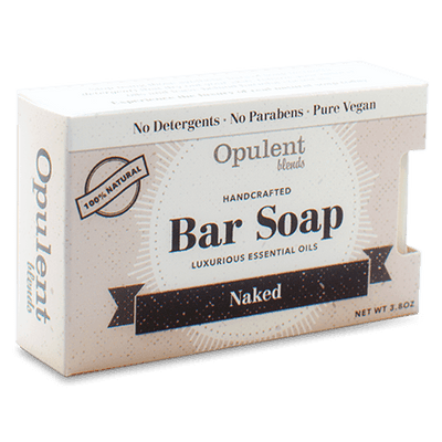 Opulent blends USA All Natural Vegan Handmade Anti Itch Luxurious Essential Oil Bar Soap (Naked) 112g