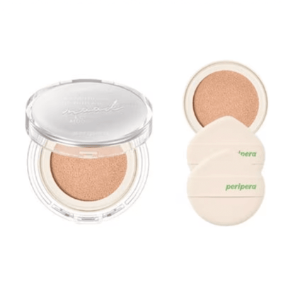 Peripera Mood Vegan Almofada Glow SPF50+PA++++ 13g (Cushion 13g + Refill 13g + Puff x 2)