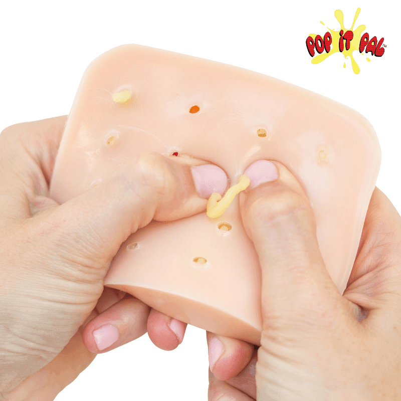 Pop It Pal USA Peach Pimple Popping Toy with Refillable Pimple Pus 1box - LMCHING Group Limited