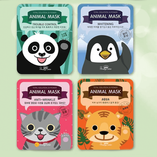 Pretty Skin Total Solution Animal Penguin Whitening Mask 25g x 10 - LMCHING Group Limited
