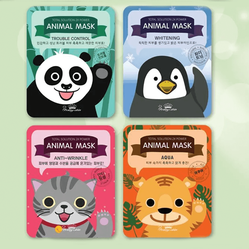 Pretty Skin Total Solution Animal Penguin Whitening Mask 25g x 10 - LMCHING Group Limited