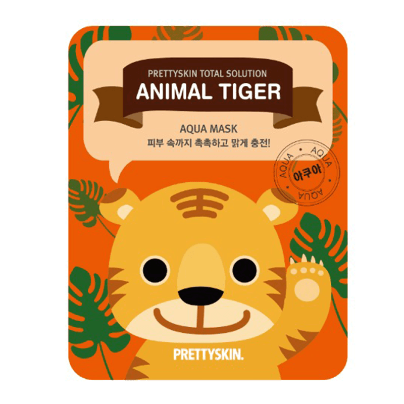 Pretty skin Total Solution Animal Tiger Aqua Mask 25g x 10 - LMCHING Group Limited