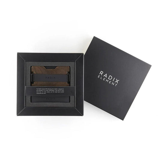 Radix USA Walnut Wood Element 8mm Slim Card Holder Wallet (RFID Blocking) 1pc - LMCHING Group Limited