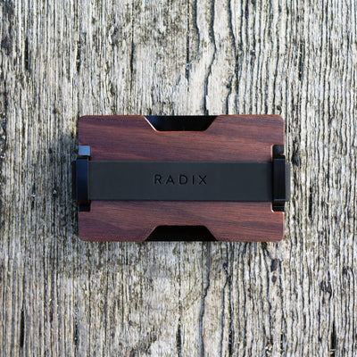 RADIX USA Walnut Wood Element 8mm Slim Card Holder Wallet (RFID Blocking) 1pc - LMCHING Group Limited