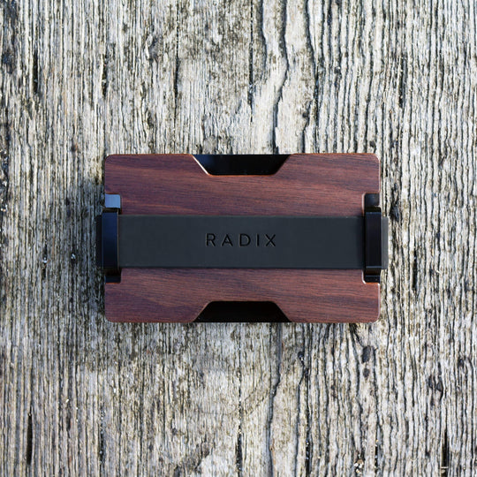 Radix USA Walnut Wood Element 8mm Slim Card Holder Wallet (RFID Blocking) 1pc - LMCHING Group Limited