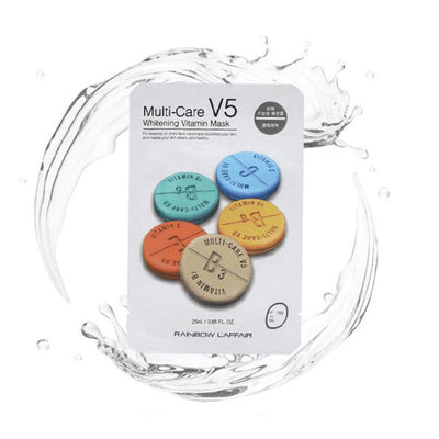 Rainbow L'affair Multi-Care V5 Whitening Vitamin Mask (White) 25ml x 10 - LMCHING Group Limited