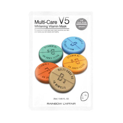 Rainbow L'affair Multi-Care V5 Whitening Vitamin Mask (White) 25ml x 10 - LMCHING Group Limited
