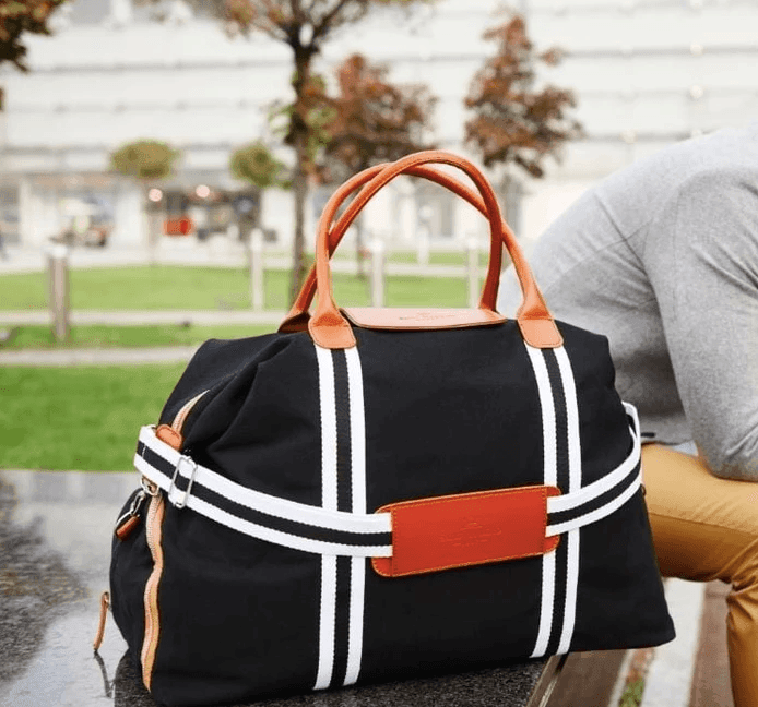 Saint Maniero Germany Handmade Leather Water Resistant Duffel Bag Massimo (Red) 1pc - LMCHING Group Limited