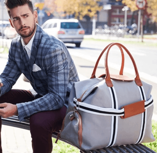 Saint Maniero Germany Handmade Leather Water Resistant Duffel Bag Massimo (Red) 1pc - LMCHING Group Limited