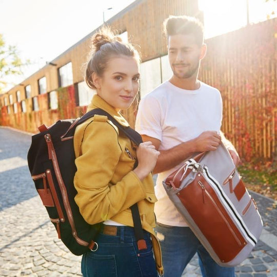 SAINT MANIERO Germany Handmade Leather Water Resistant Sempre Backpack (Red) 1pc - LMCHING Group Limited