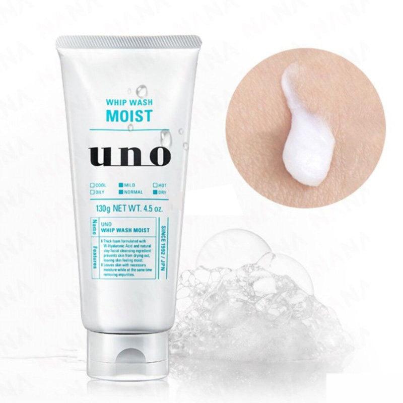 SHISEIDO UNO Whip Wash Moist Men Facial Cleanser (Green) 130g - LMCHING Group Limited