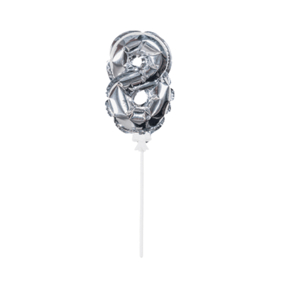 Silver Number Party Ballon 1pc - LMCHING Group Limited
