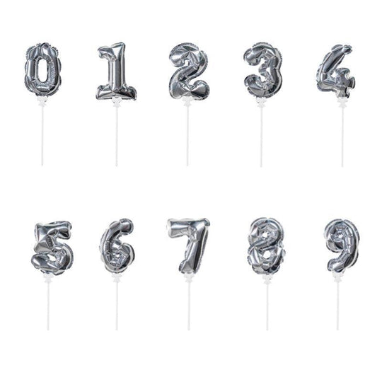 Silver Number Party Ballon 1pc - LMCHING Group Limited